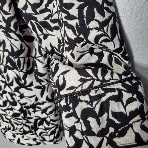 NWOT Appleseed's Balck & White Scoop Neck Jacket Blazer, 14 - Picture 3 of 7